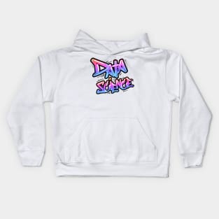 Data Science Graffiti Purple | Hip Hop Urban Street Art Spray Paint Black Kids Hoodie